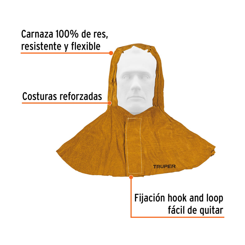 Protección para soldar, capucha carnaza