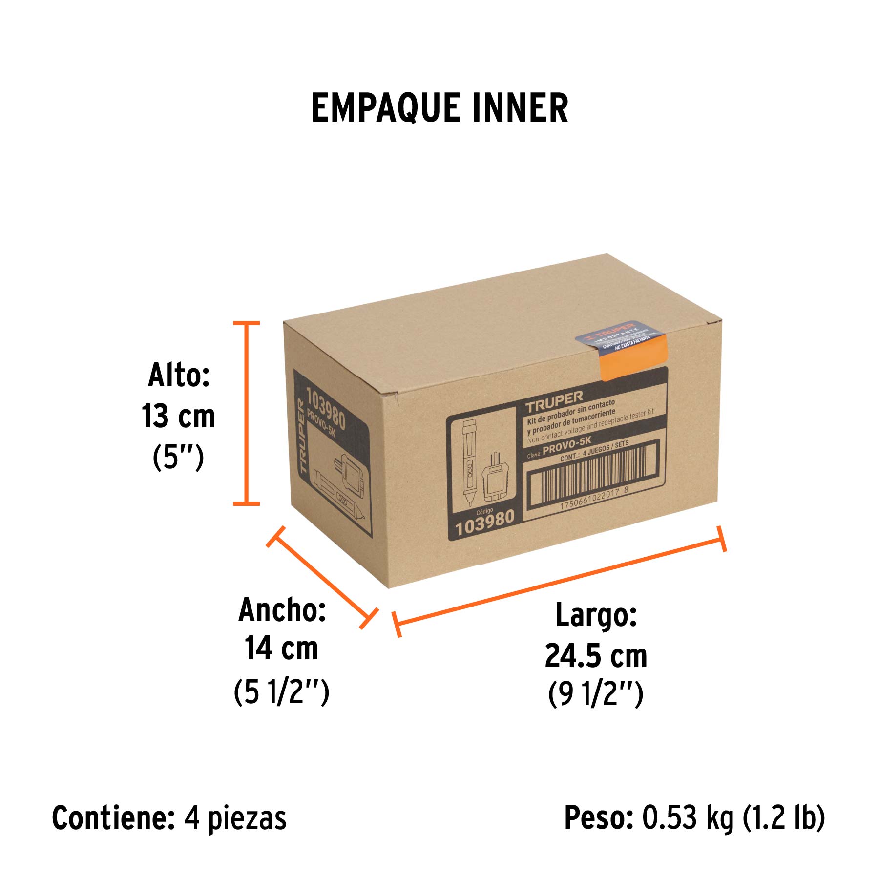 Kit de probadores sin contacto y para tomacorrientes, TRUPER