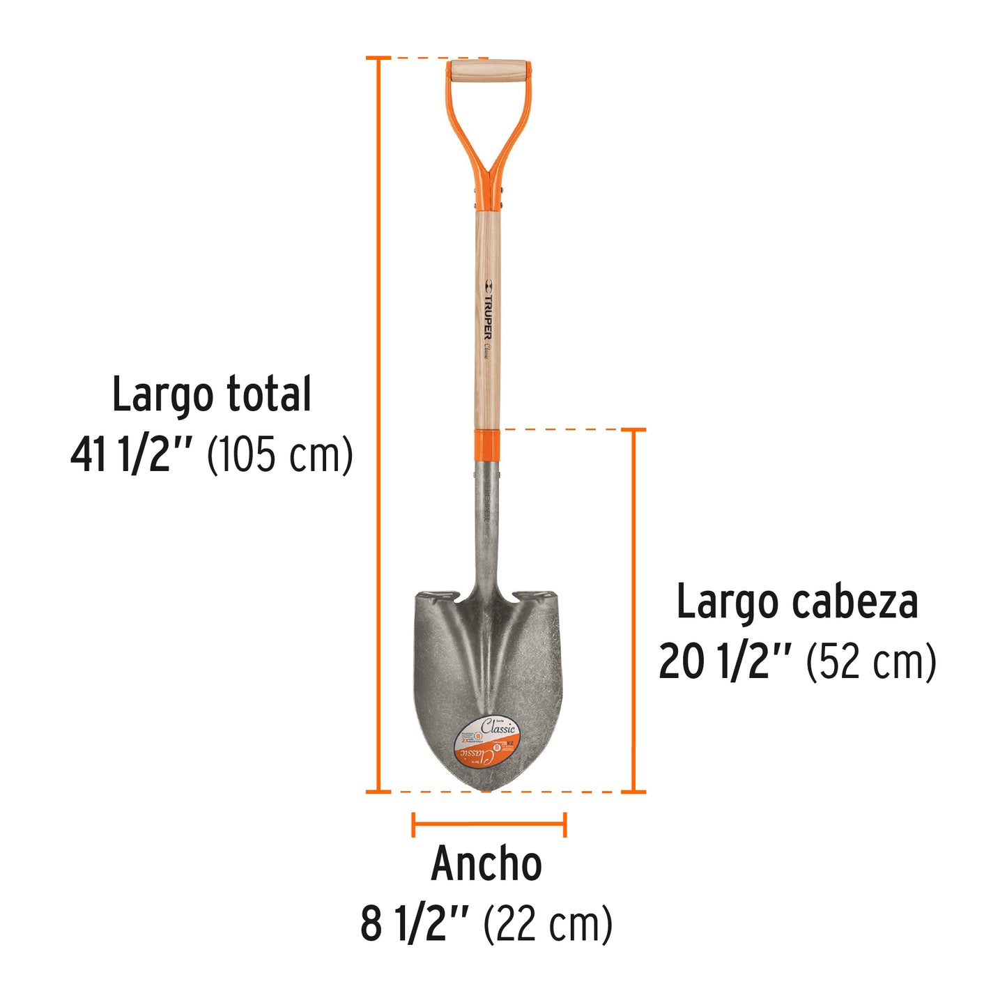 Pala classic redonda, puño "y"