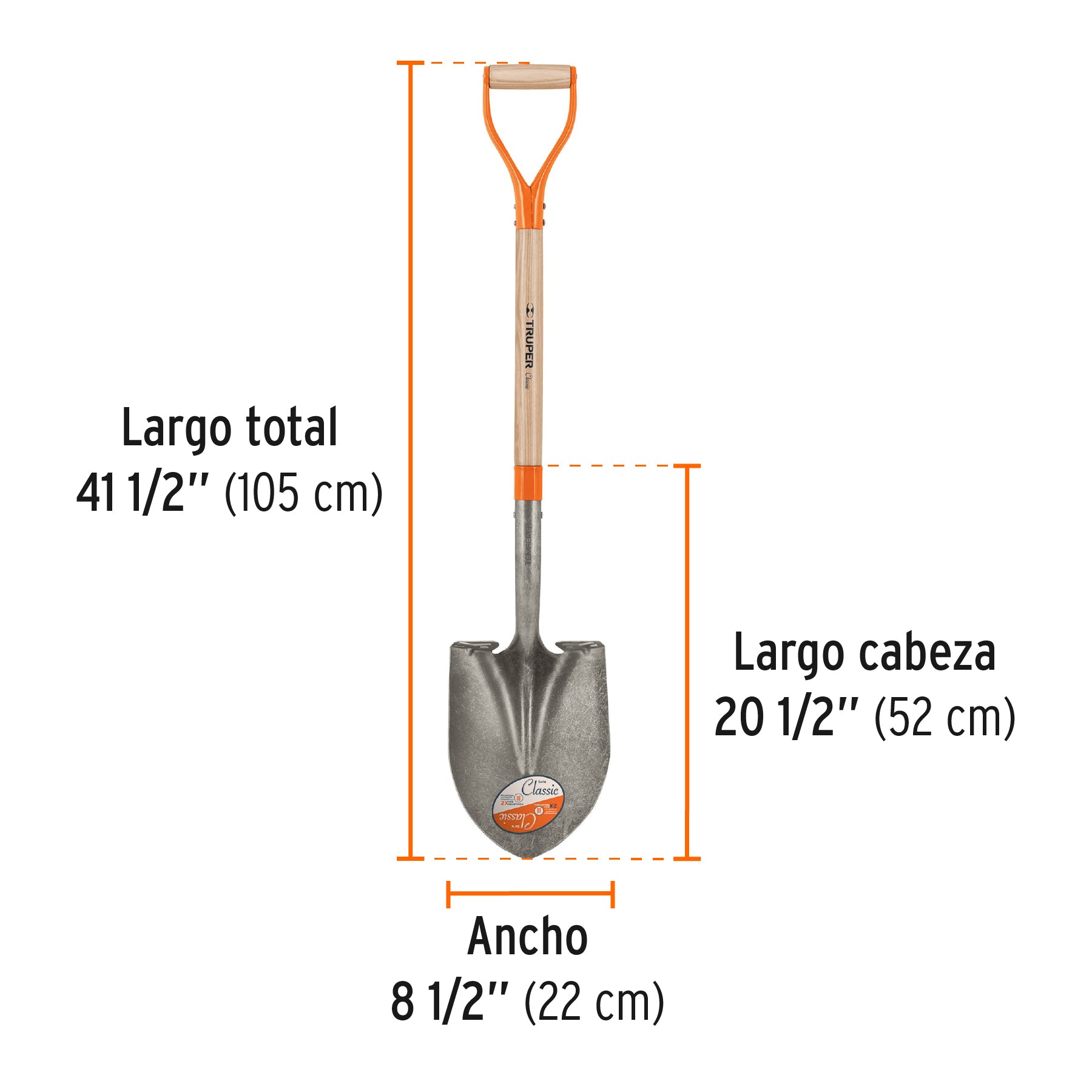 Pala classic redonda, puño "y"