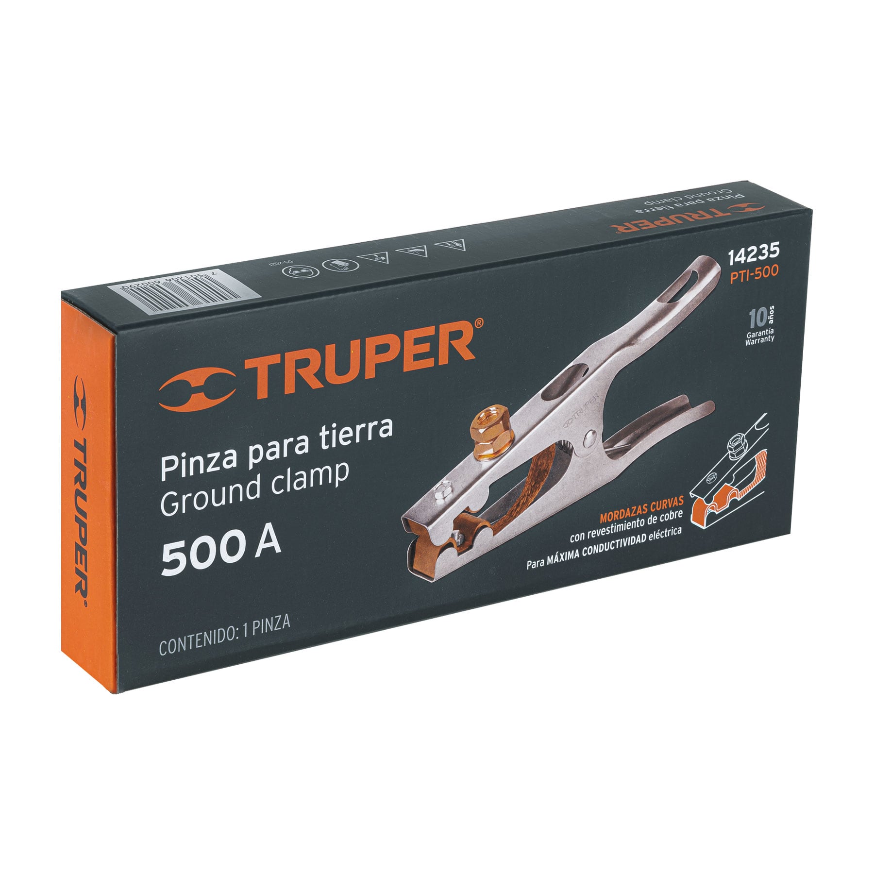 Pinza para tierra de 500 a