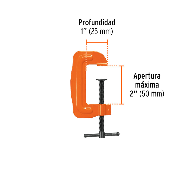 Prensa troquelada, 2"