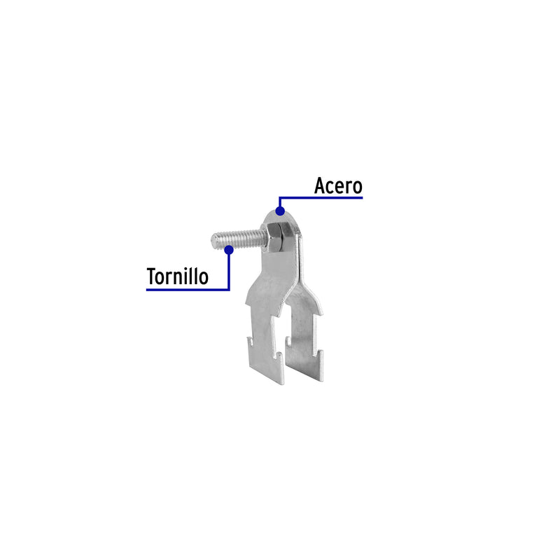 Abrazadera para unicanal 1/2 ', Volteck
