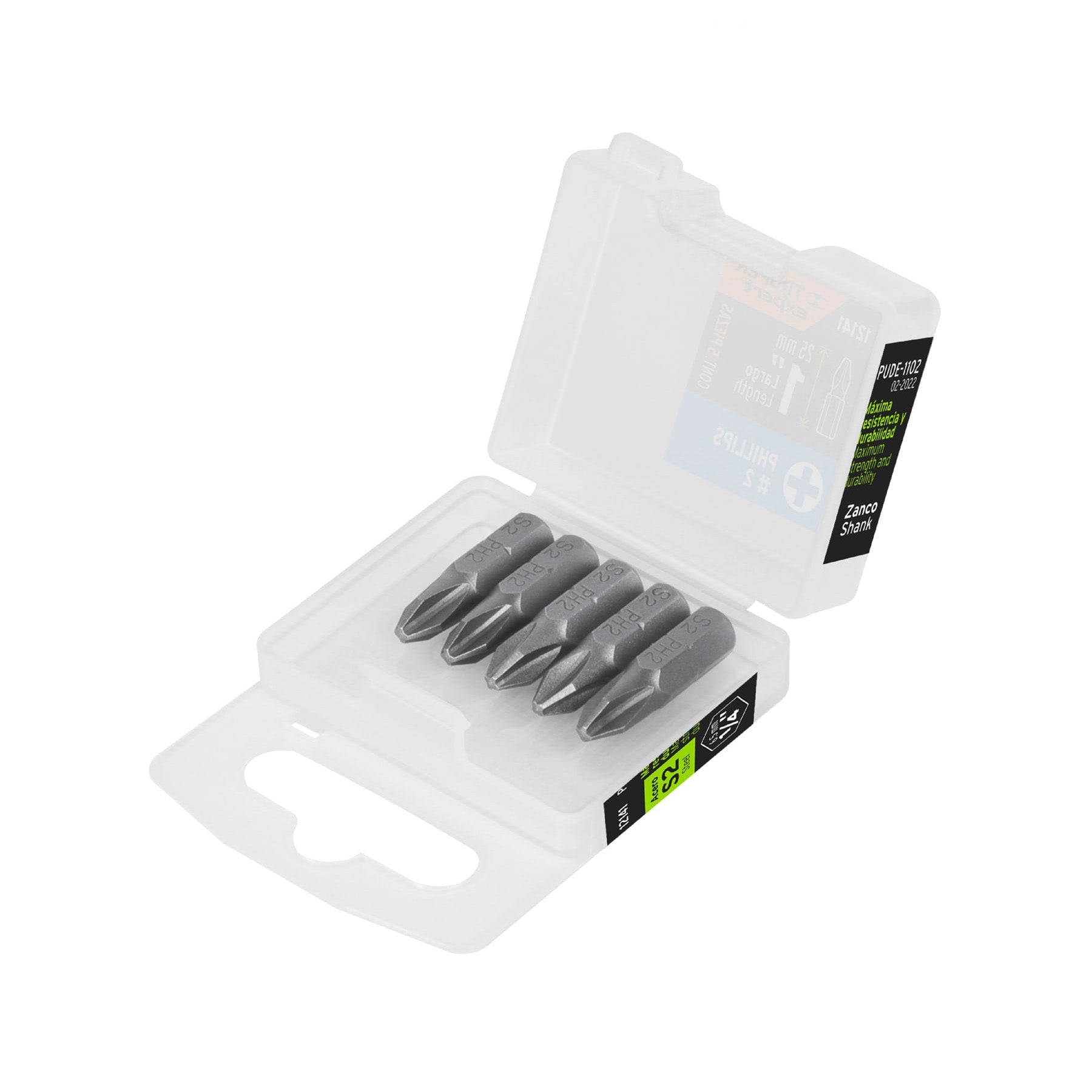 Puntas para desarmador Phillips PH2, 1", 5 piezas