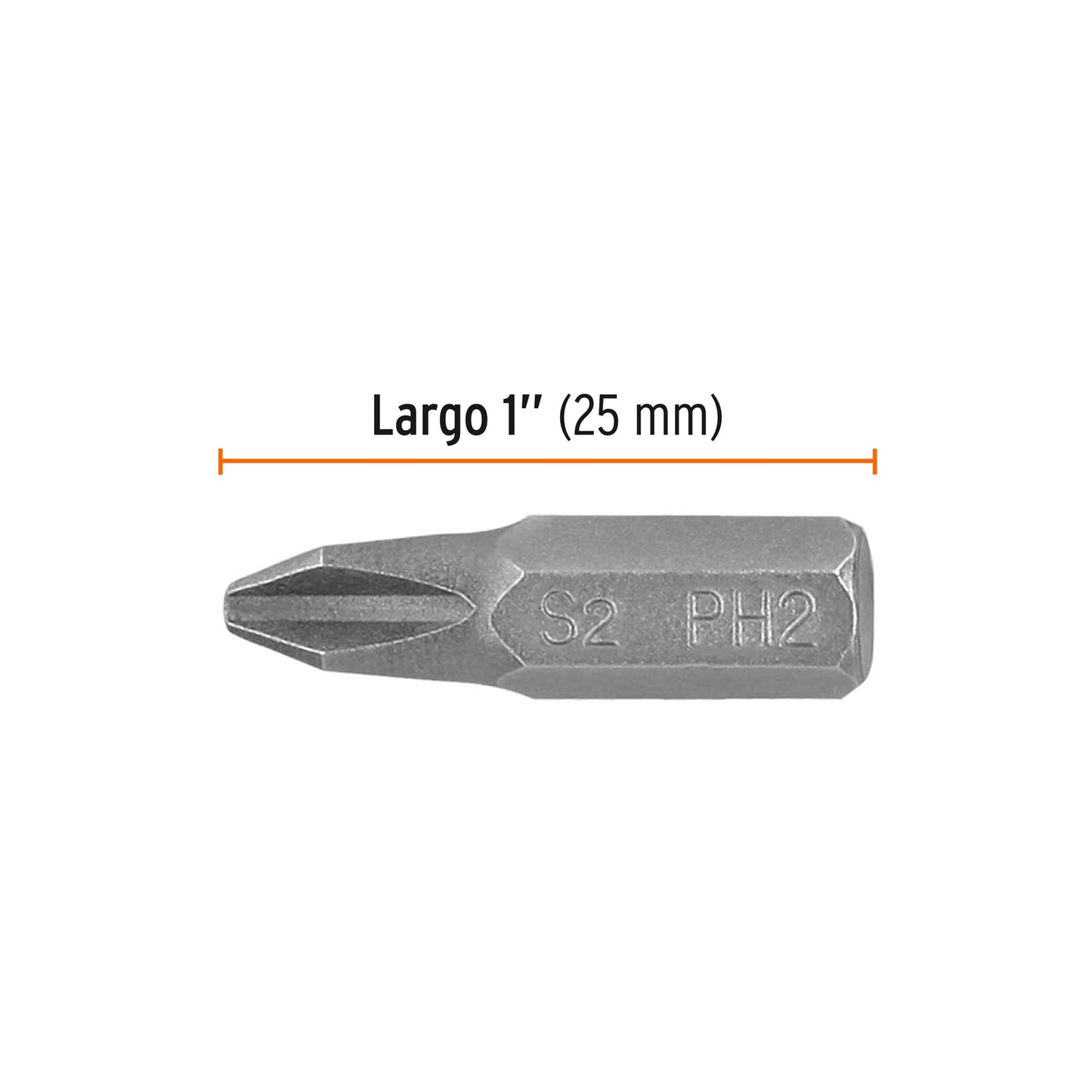 Puntas para desarmador Phillips PH2, 1", 5 piezas