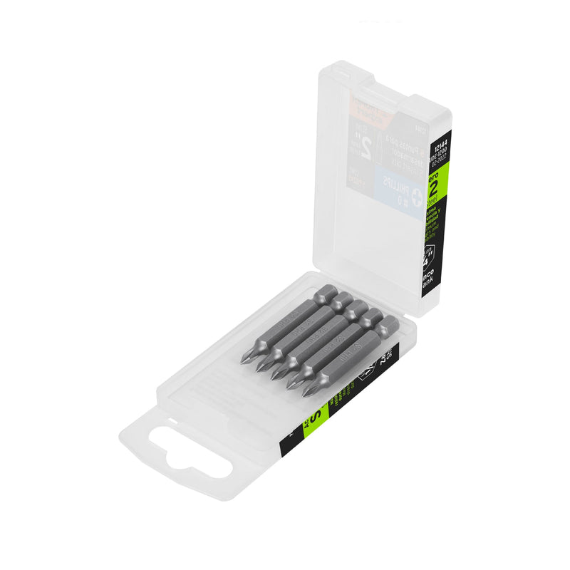 Puntas para desarmador Phillips PH0, 2", 5 piezas