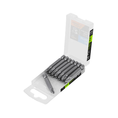 Estuche con 15 puntas de cruz PH2 largo 2", TRUPER EXPERT