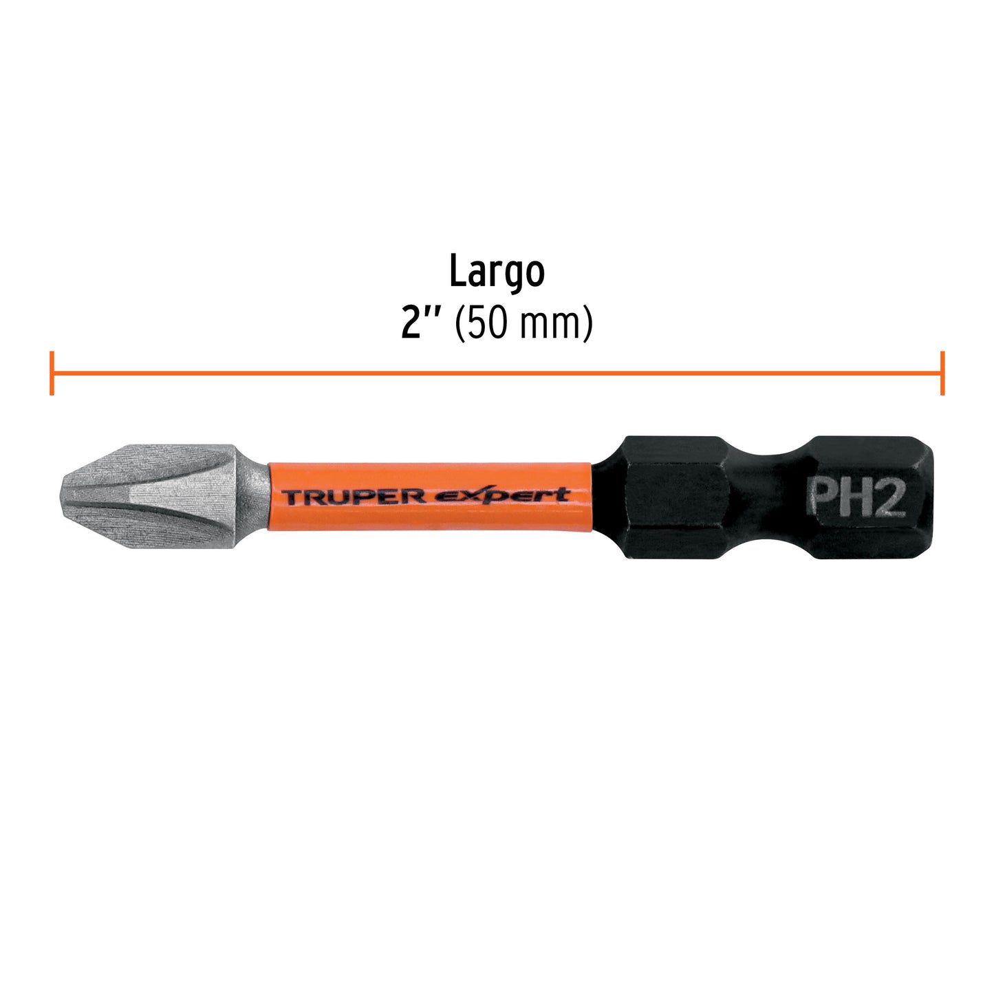 Estuche con 15 puntas de cruz PH2 de impacto largo 2'