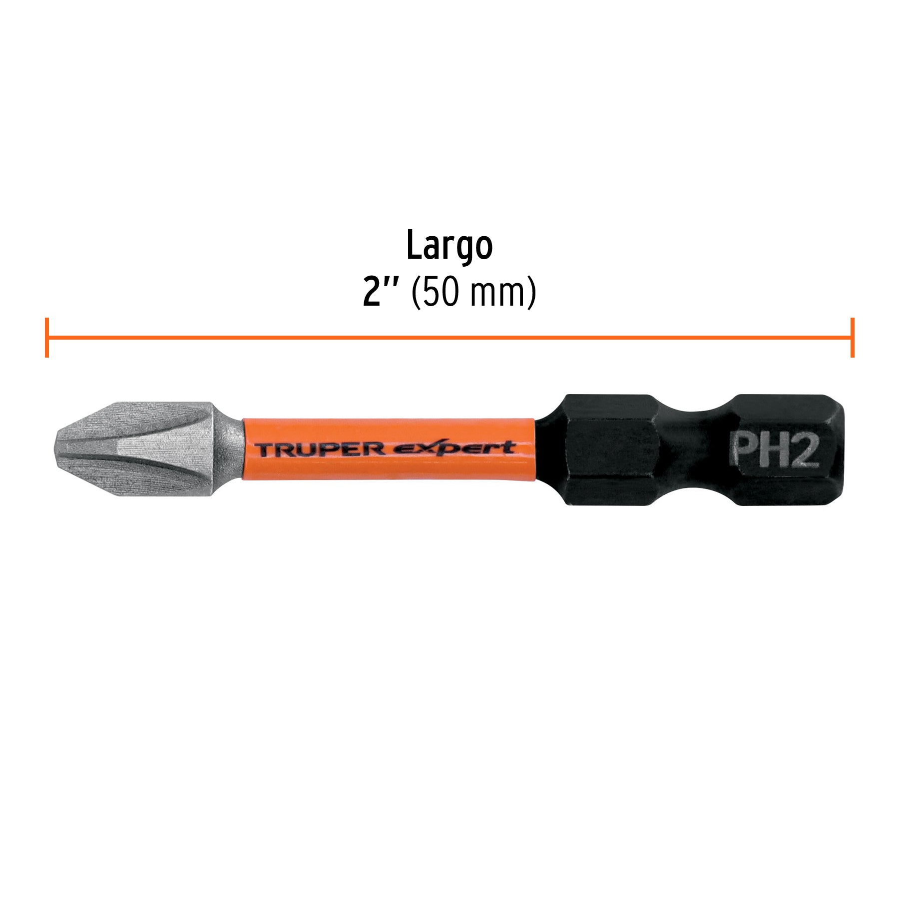 Estuche con 15 puntas de cruz PH2 de impacto largo 2'