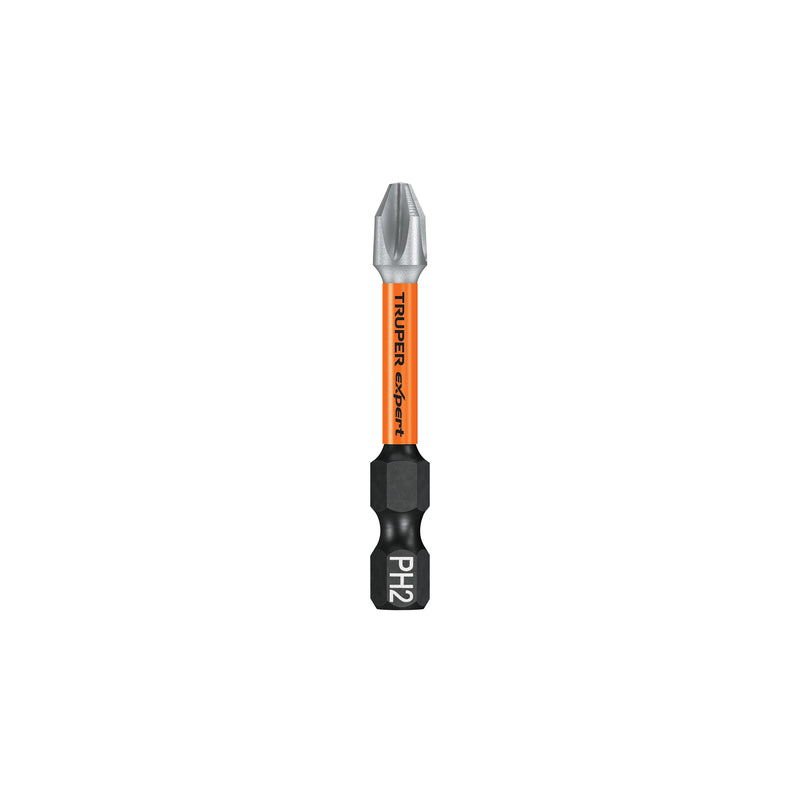 JUEGO DE 5 PUNTAS DE IMPACTO  Phillips PH2 x 2',Truper Expert