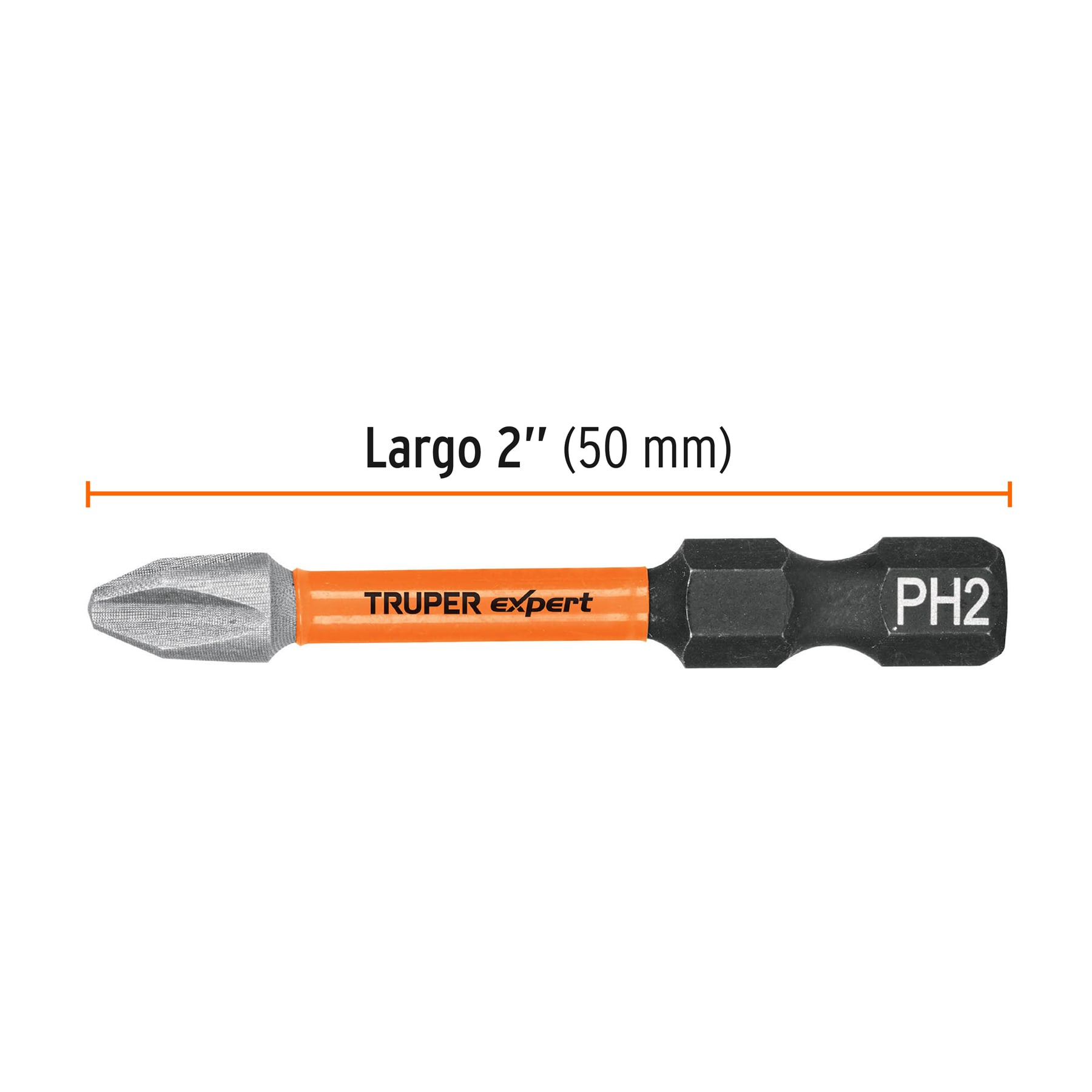 JUEGO DE 5 PUNTAS DE IMPACTO  Phillips PH2 x 2',Truper Expert