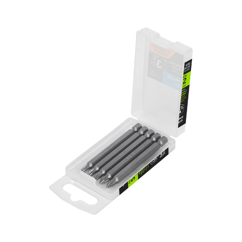 Puntas para desarmador Phillips PH1, 3", 5 piezas
