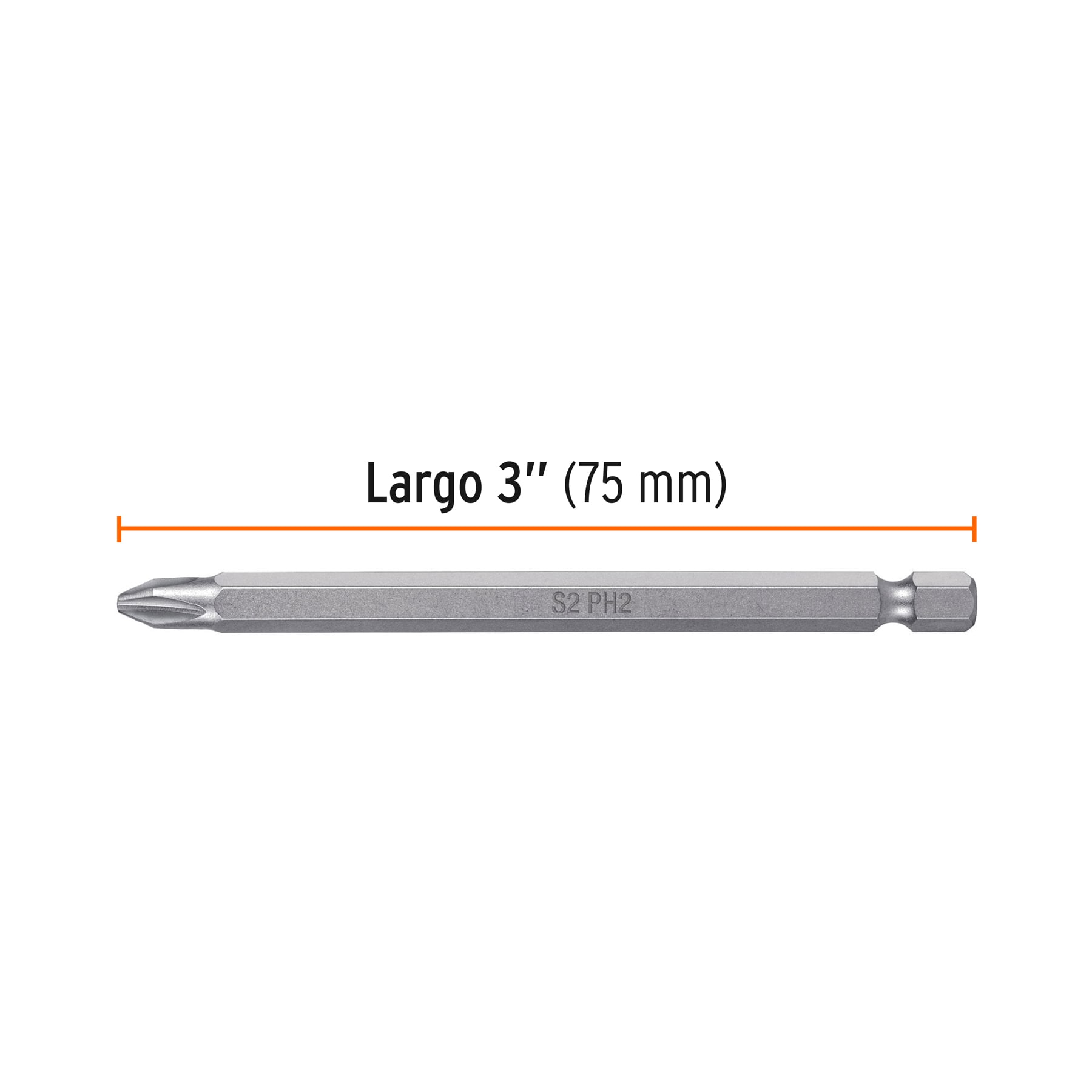 Puntas para desarmador Philips #2 largo 4', 5 pzas, Expert