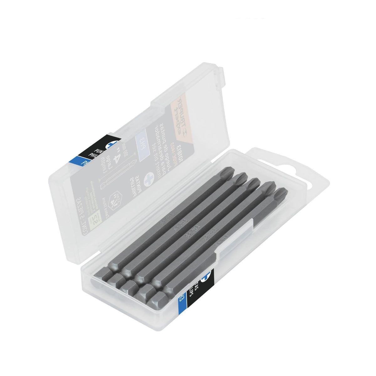 Puntas para desarmador Philips #3 largo 4', 5 pzas, Expert