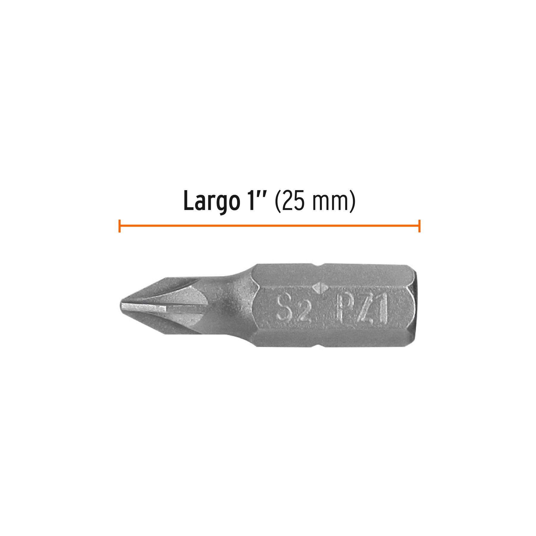 Puntas para desarmador Pozidriv, PZ1, 1", 5 piezas