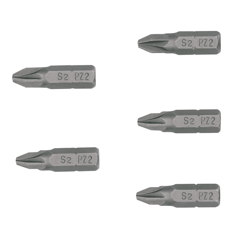 Puntas para desarmador Pozidriv, PZ2, 1", 5 piezas