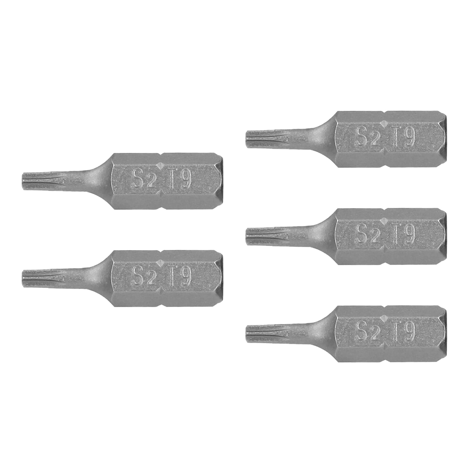 Puntas para desarmador Torx T9, 1", 5 piezas