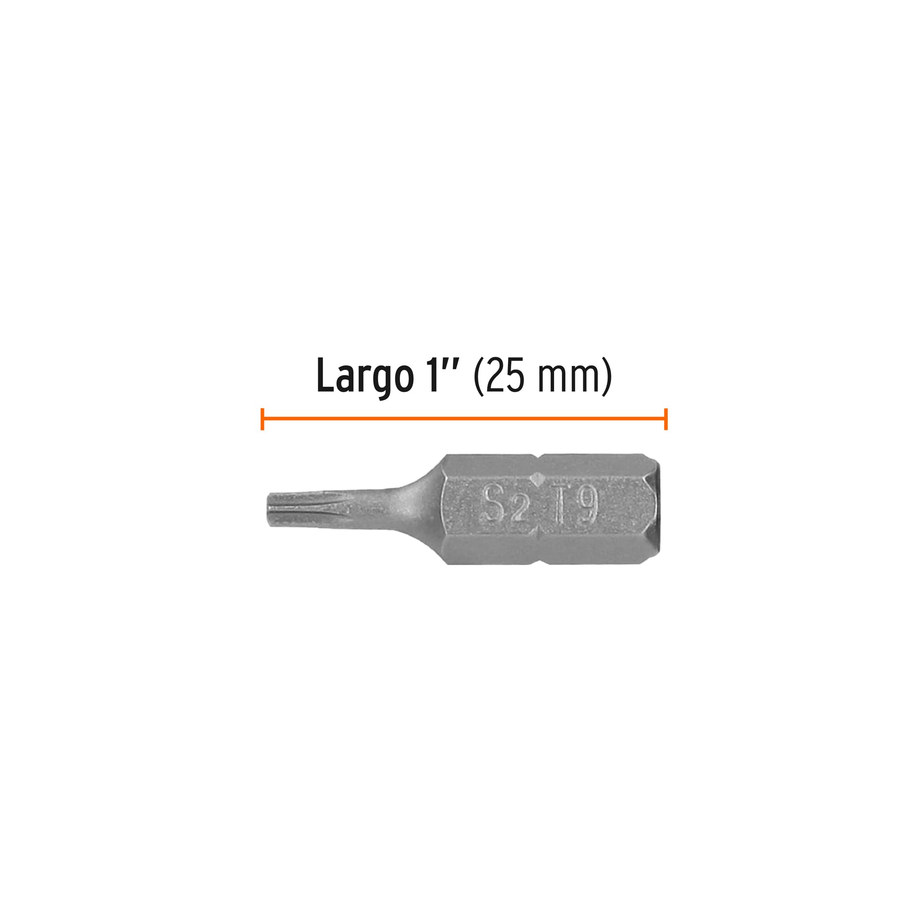 Puntas para desarmador Torx T9, 1", 5 piezas