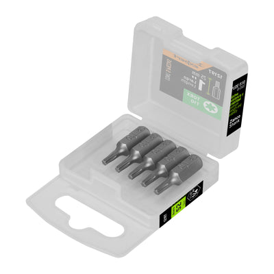 Puntas para desarmador Torx T10, 1", 5 piezas