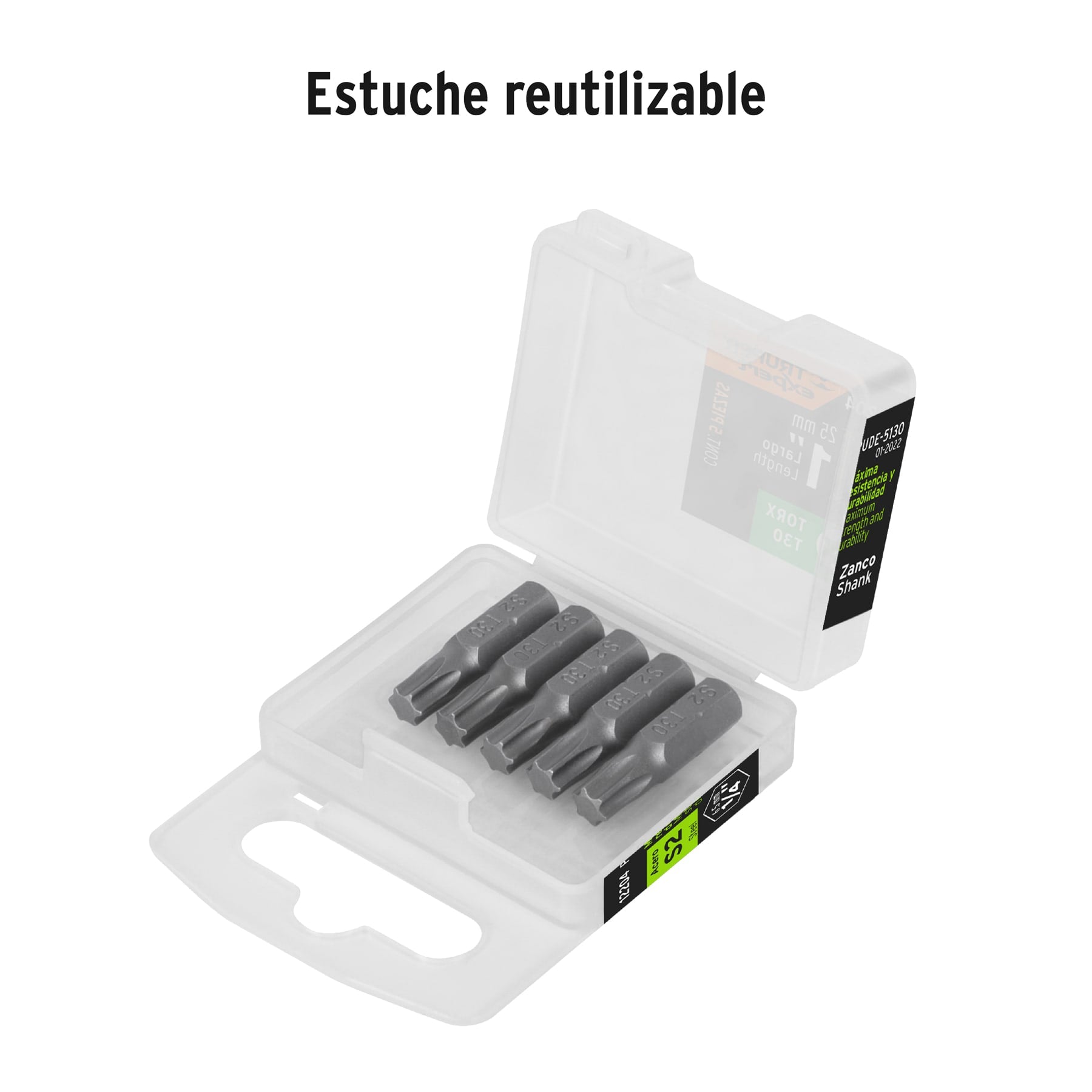 Puntas para desarmador Torx T30, 1", 5 piezas
