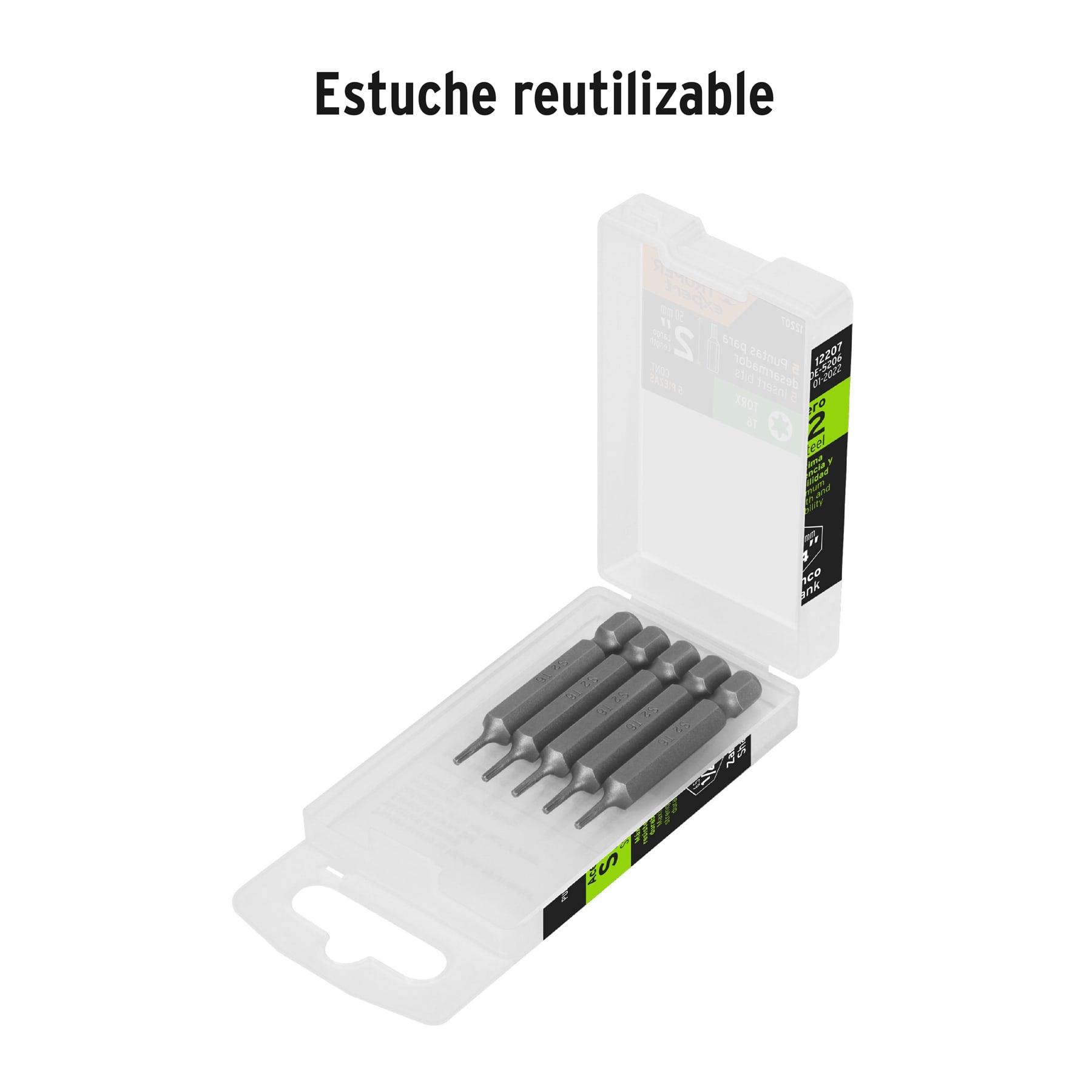 Puntas para desarmador Torx T6, 2", 5 piezas