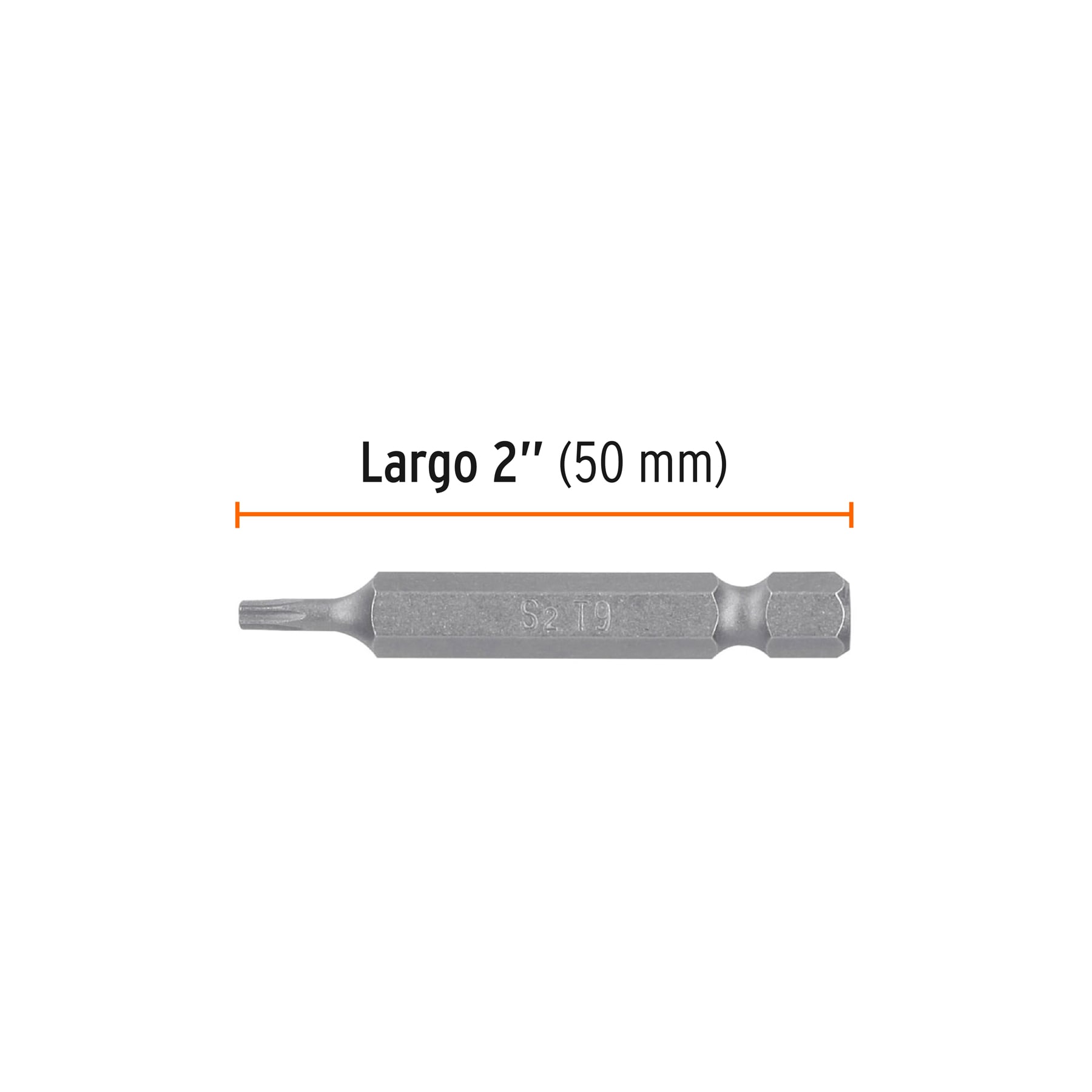 Puntas para desarmador Torx T9, 2", 5 piezas