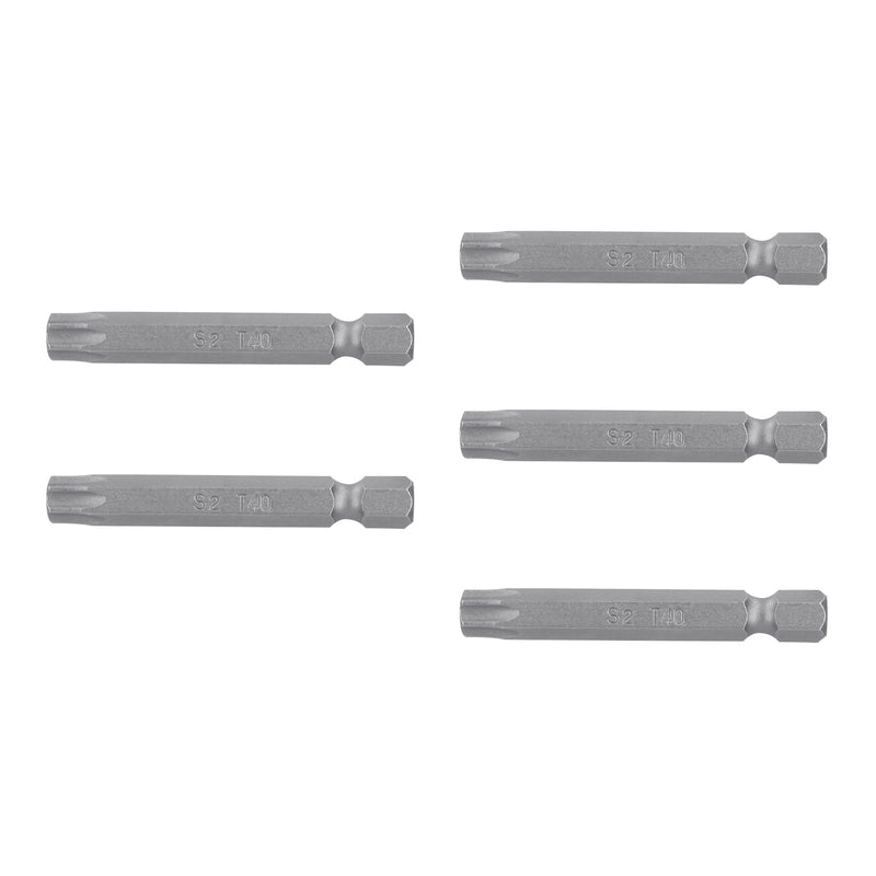 Puntas para desarmador Torx T40, 2", 5 piezas