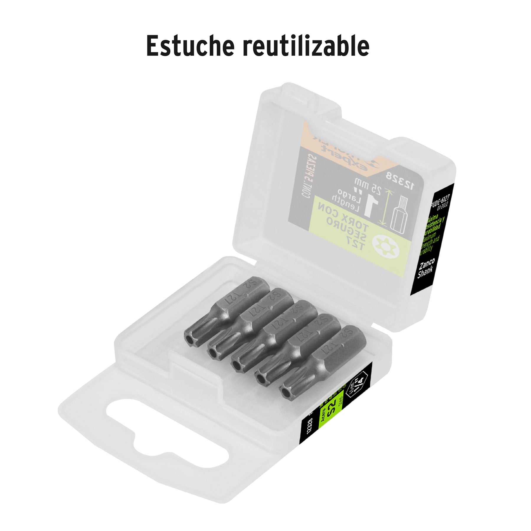 Puntas para desarmador Torx seg T27, 1", 5 piezas