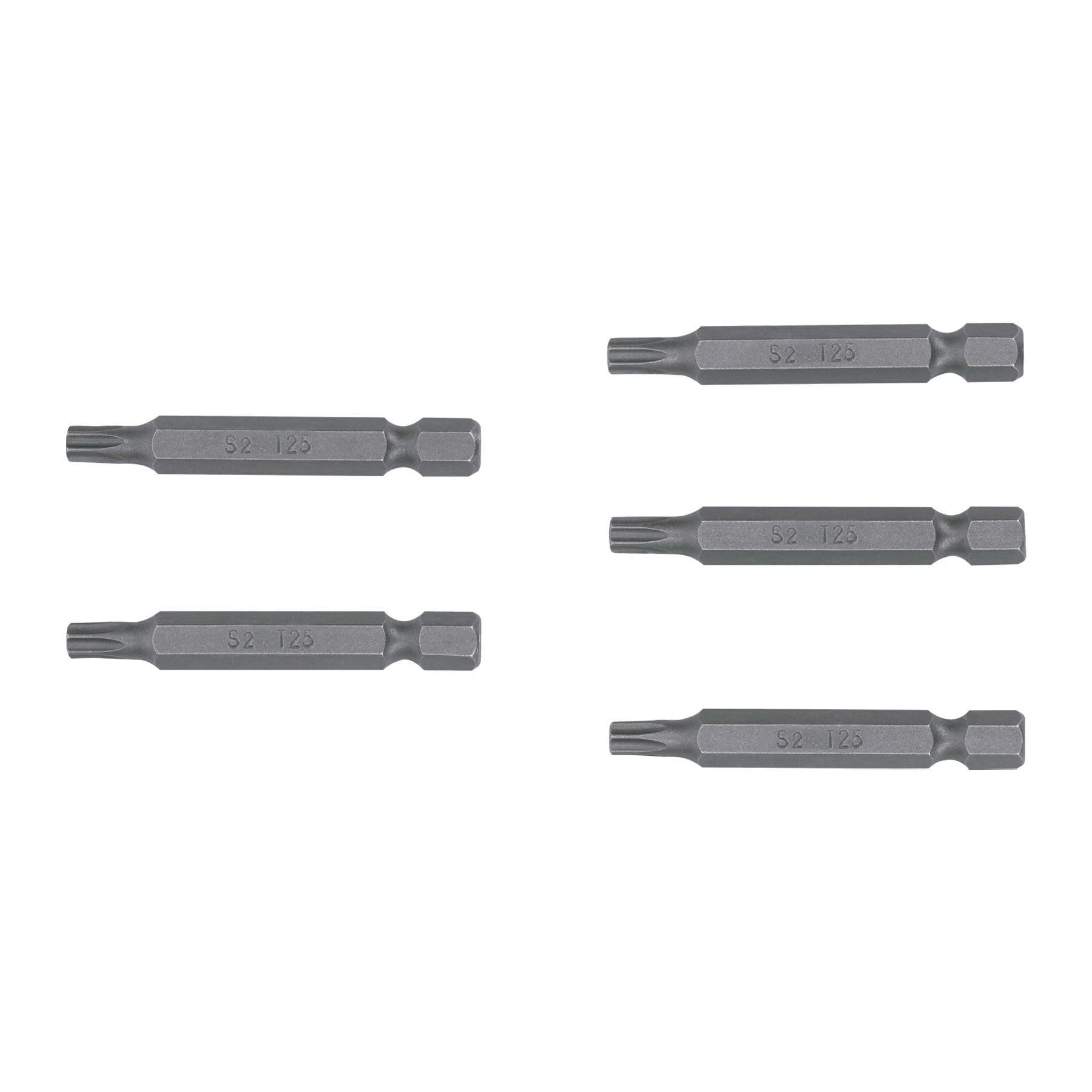 Puntas para desarmador Torx seg T25, 2", 5 piezas