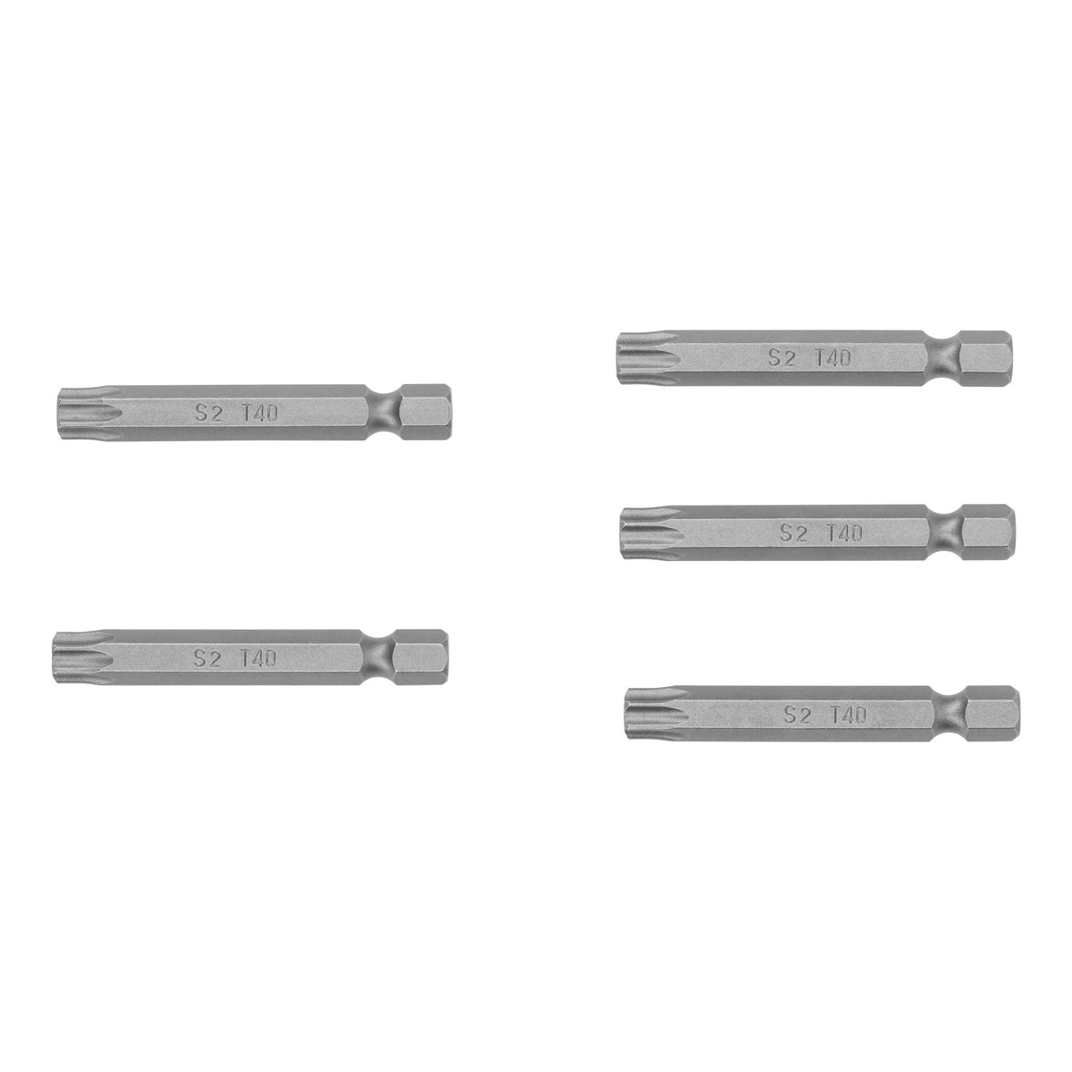 Puntas para desarmador Torx seg T40, 2", 5 piezas