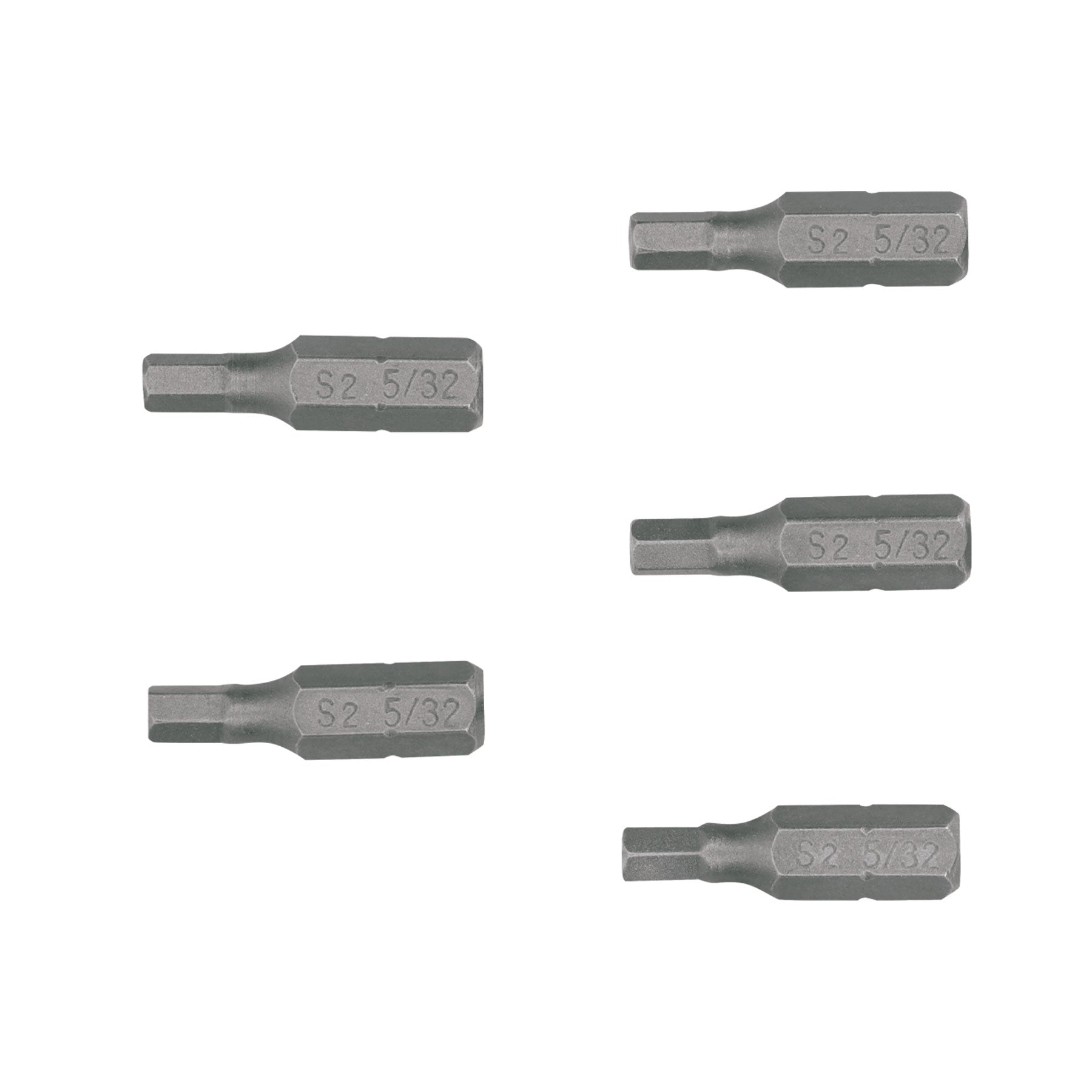 Puntas para desarmador hexagonales 5/32, 1", 5 piezas