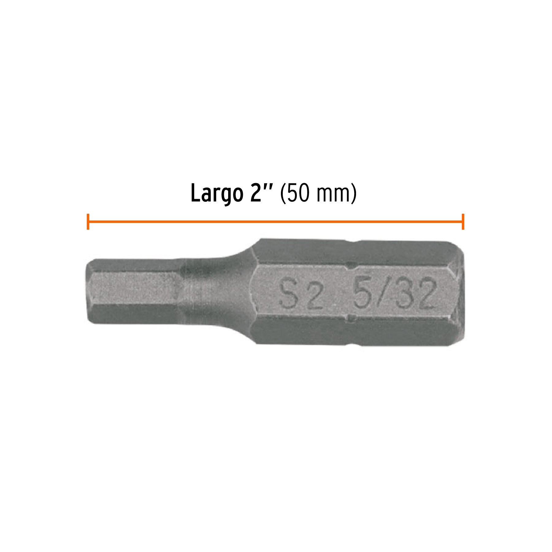 Puntas para desarmador hexagonales 5/32, 1", 5 piezas
