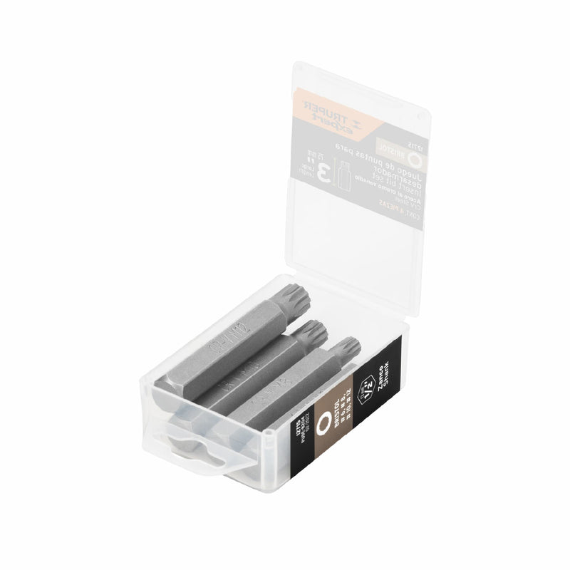 Puntas para desarmador bristol combinadas, 3", 4 piezas