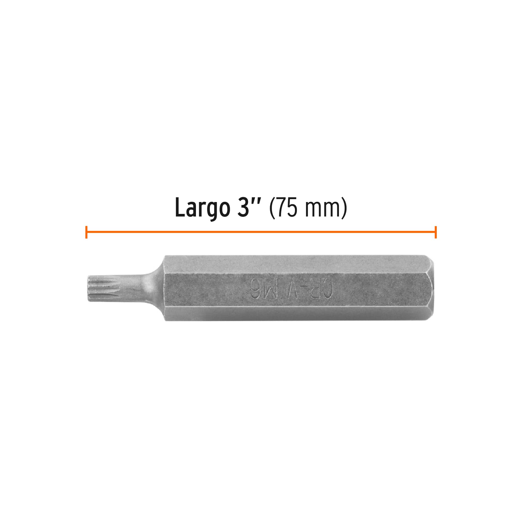 Puntas para desarmador bristol combinadas, 3", 4 piezas