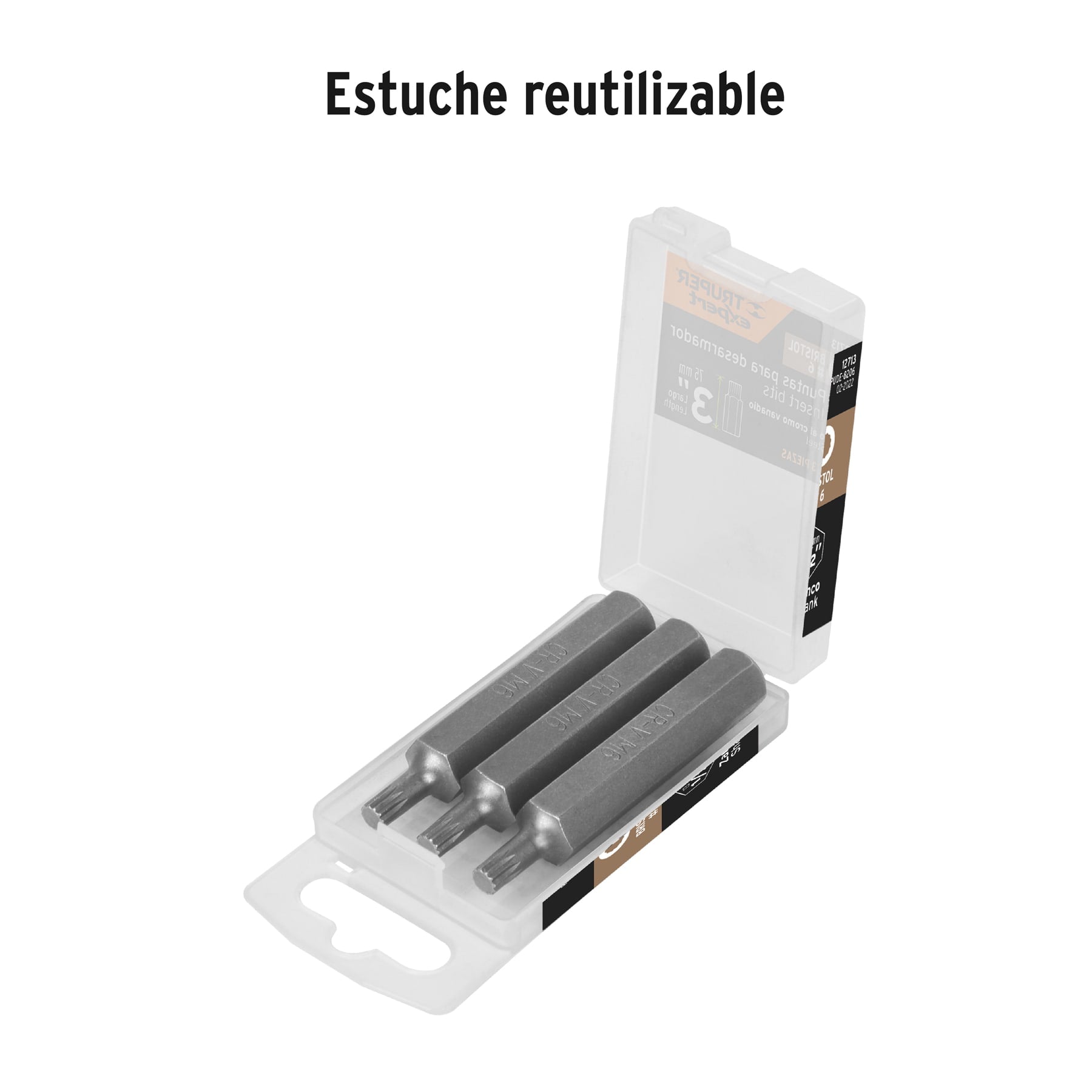Puntas para desarmador bristol M6, 3", 3 piezas