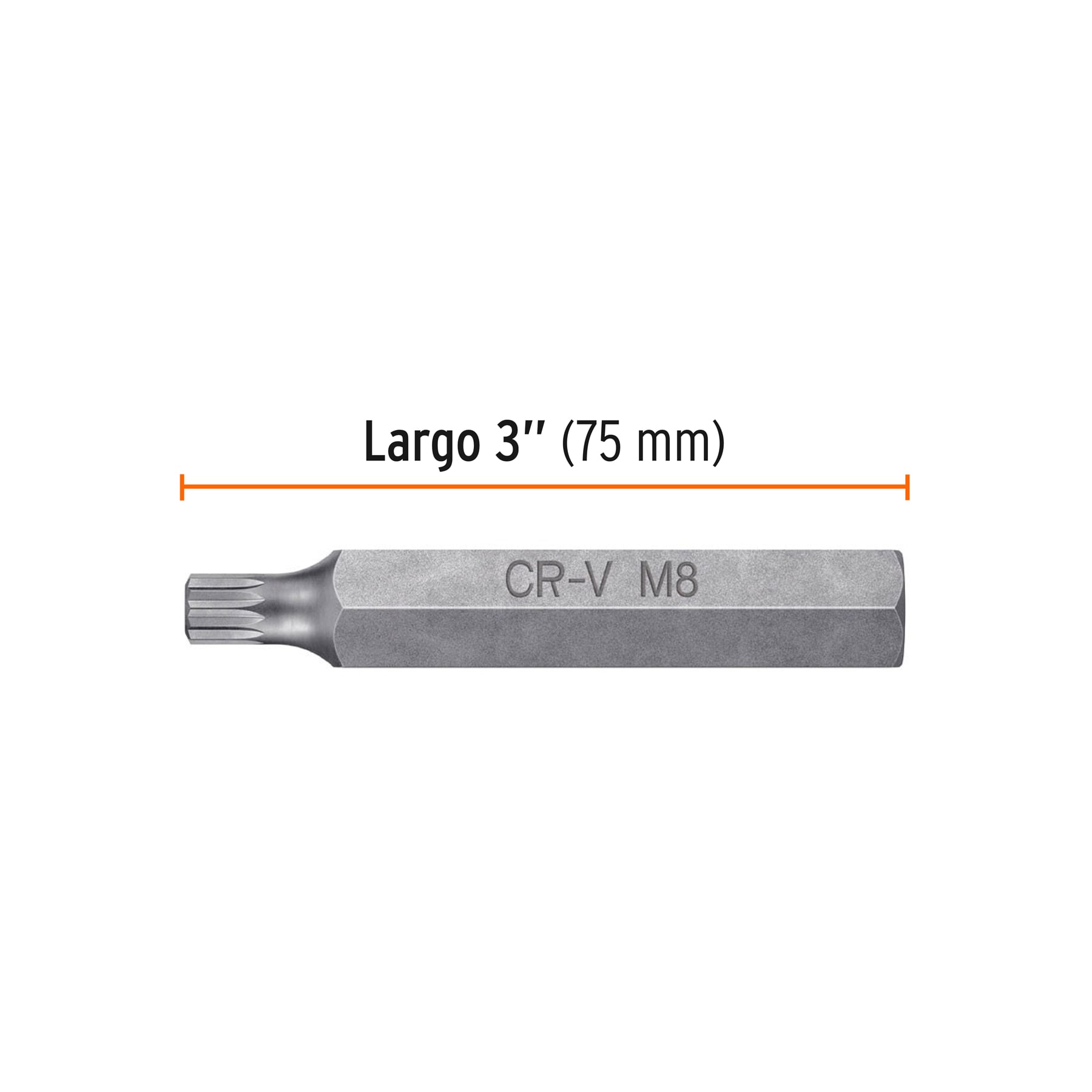 Puntas para desarmador bristol M8, 3", 3 piezas
