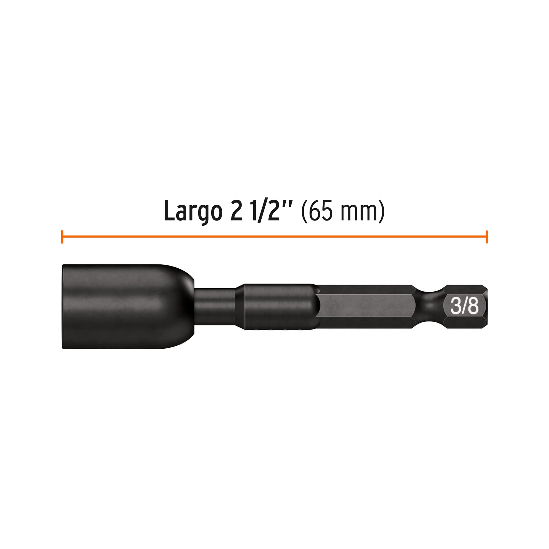 JGO 4 DADOS MAGNETICOS DE IMPACTO,3/8'x2.5', Truper Expert