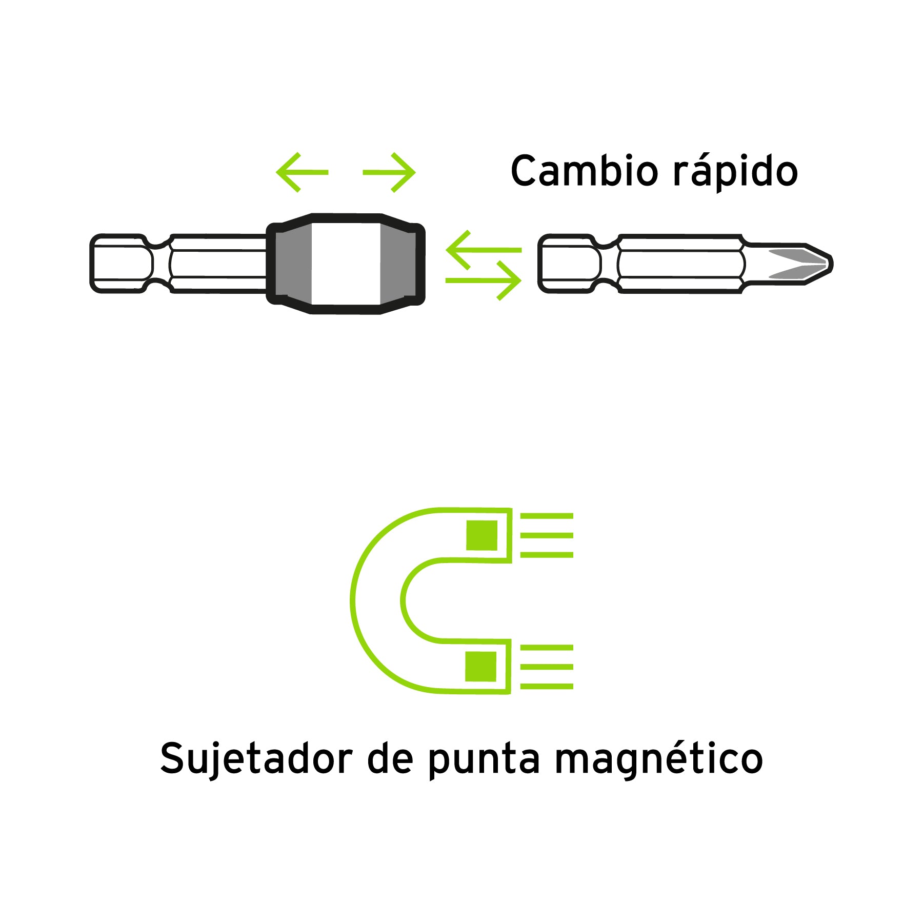 Extensión magnética de poder, 75 mm,Truper Expert