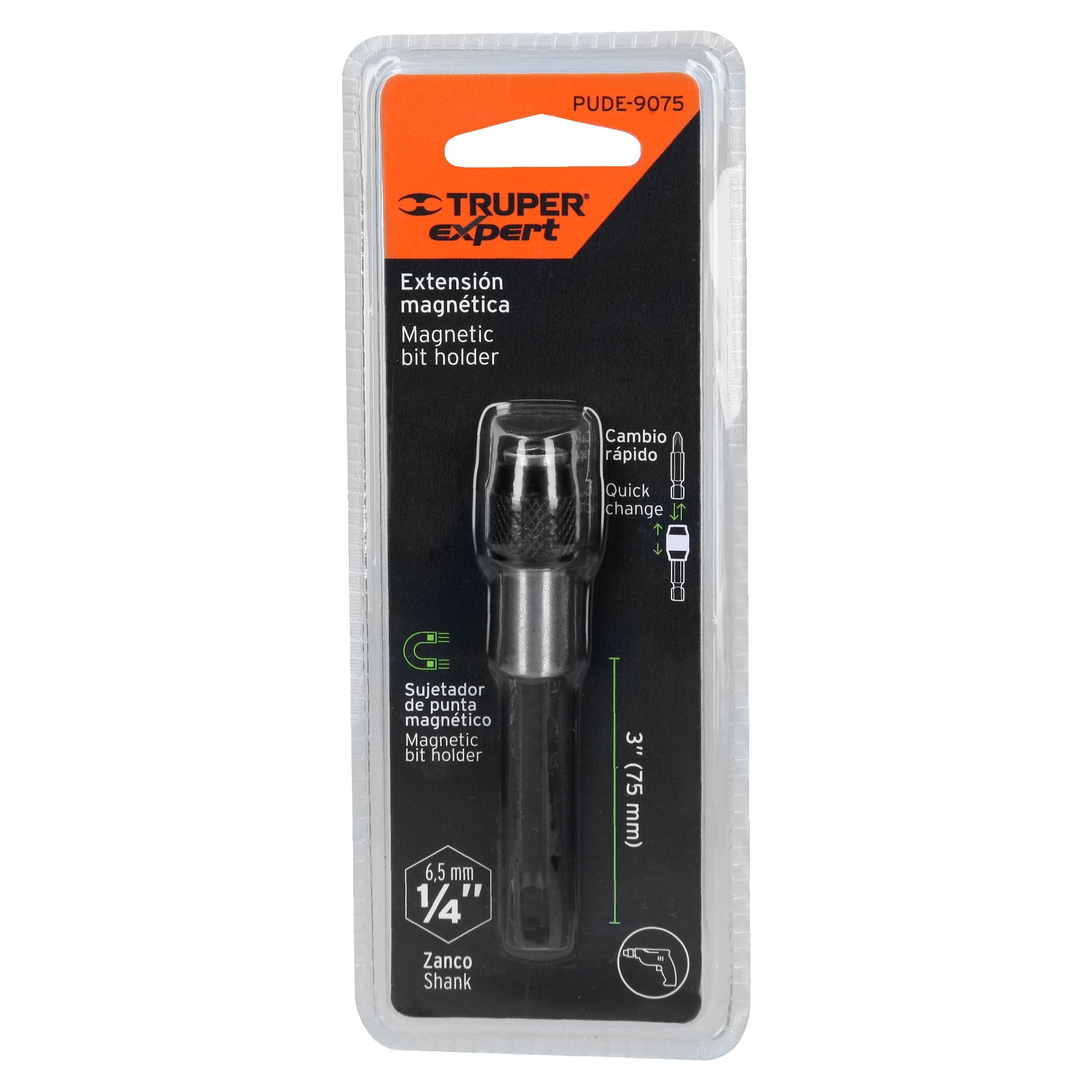 Extensión magnética de poder, 75 mm,Truper Expert