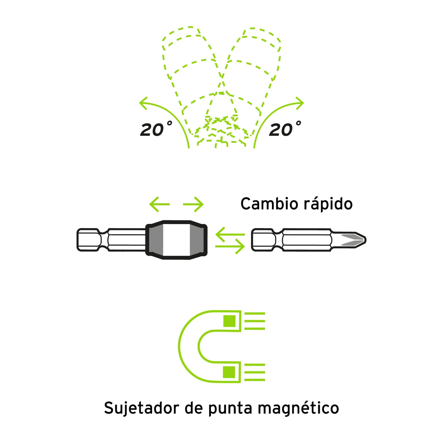 Extensión articulada de poder, 90 mm, Truper Expert