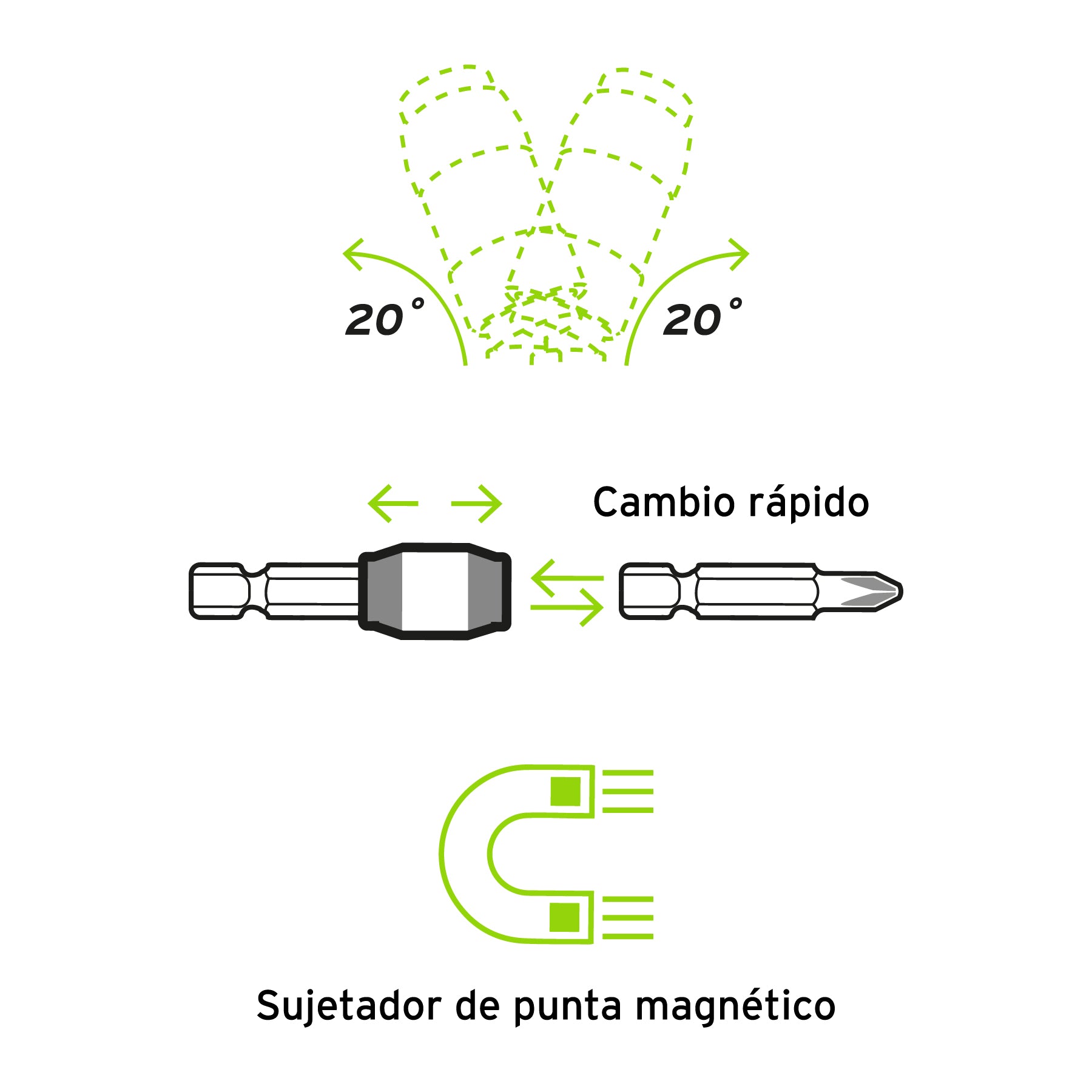 Extensión articulada de poder, 90 mm, Truper Expert