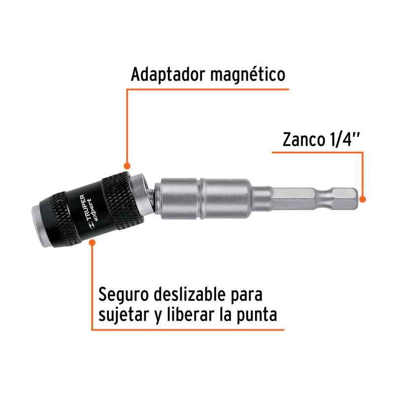Extensión articulada de poder, 90 mm, Truper Expert