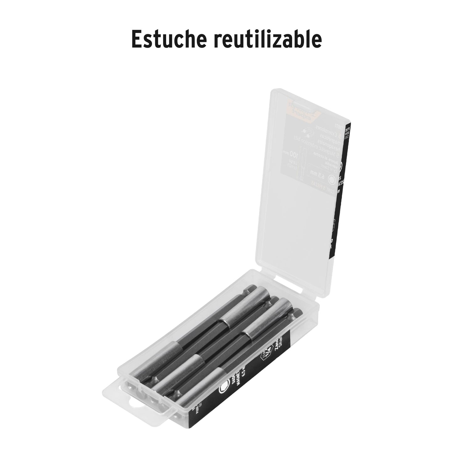 Juego extensión magnética, 100 mm, 5 piezas, Truper Expert