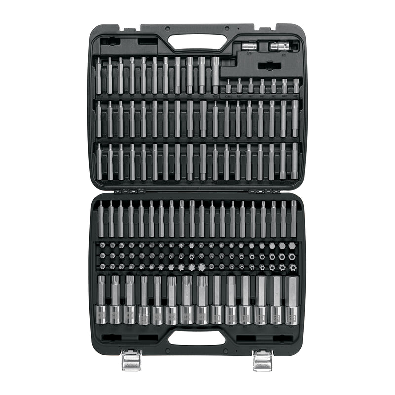 Jgo profesional de puntas y dados con punta p/mécanica 150pz