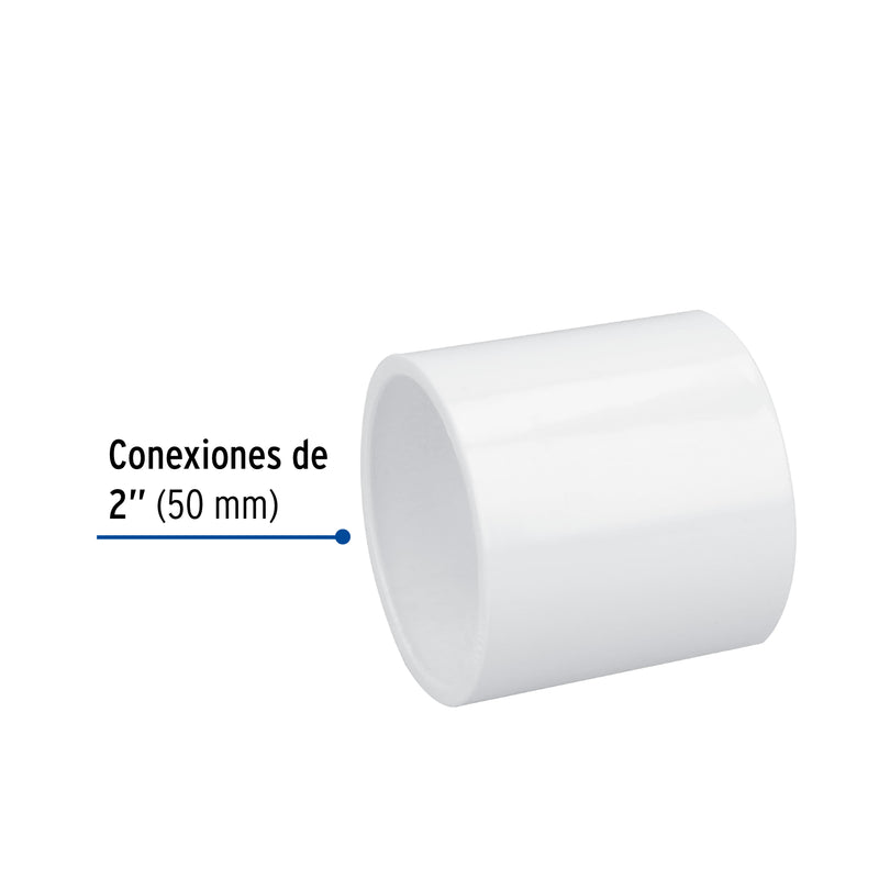 Cople de PVC, 2"