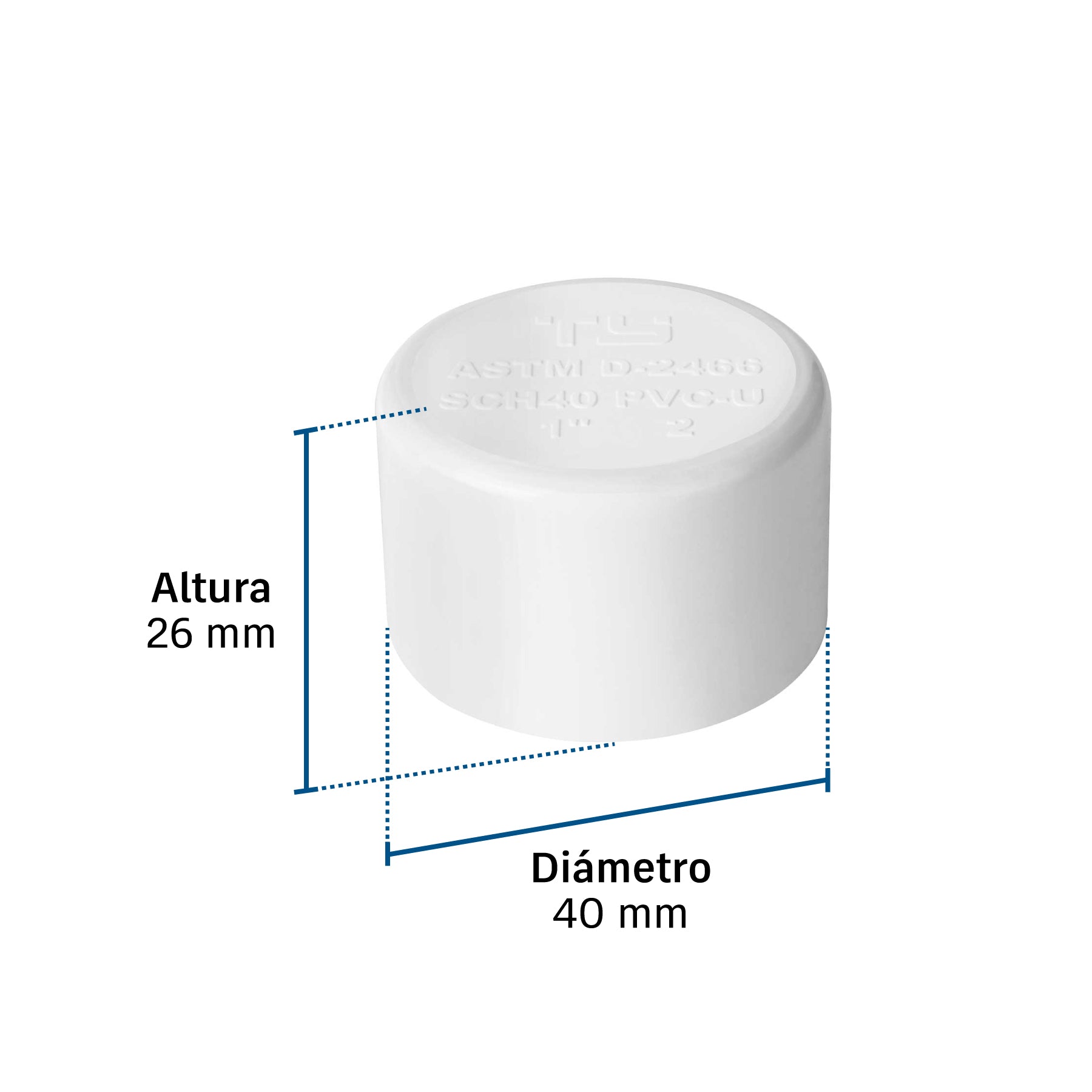 Tapón hembra de PVC 1', FOSET