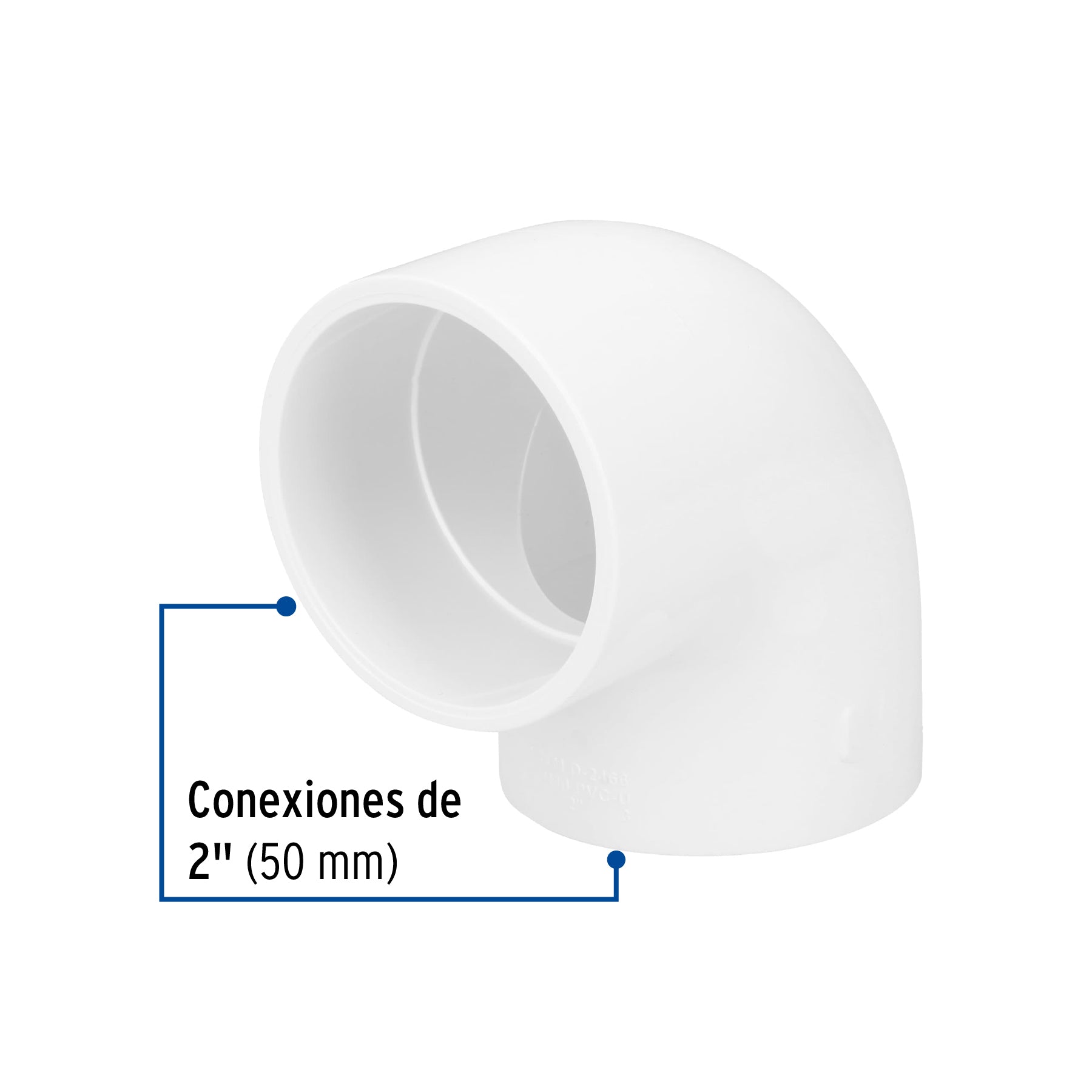Codo 90° de PVC, 2"