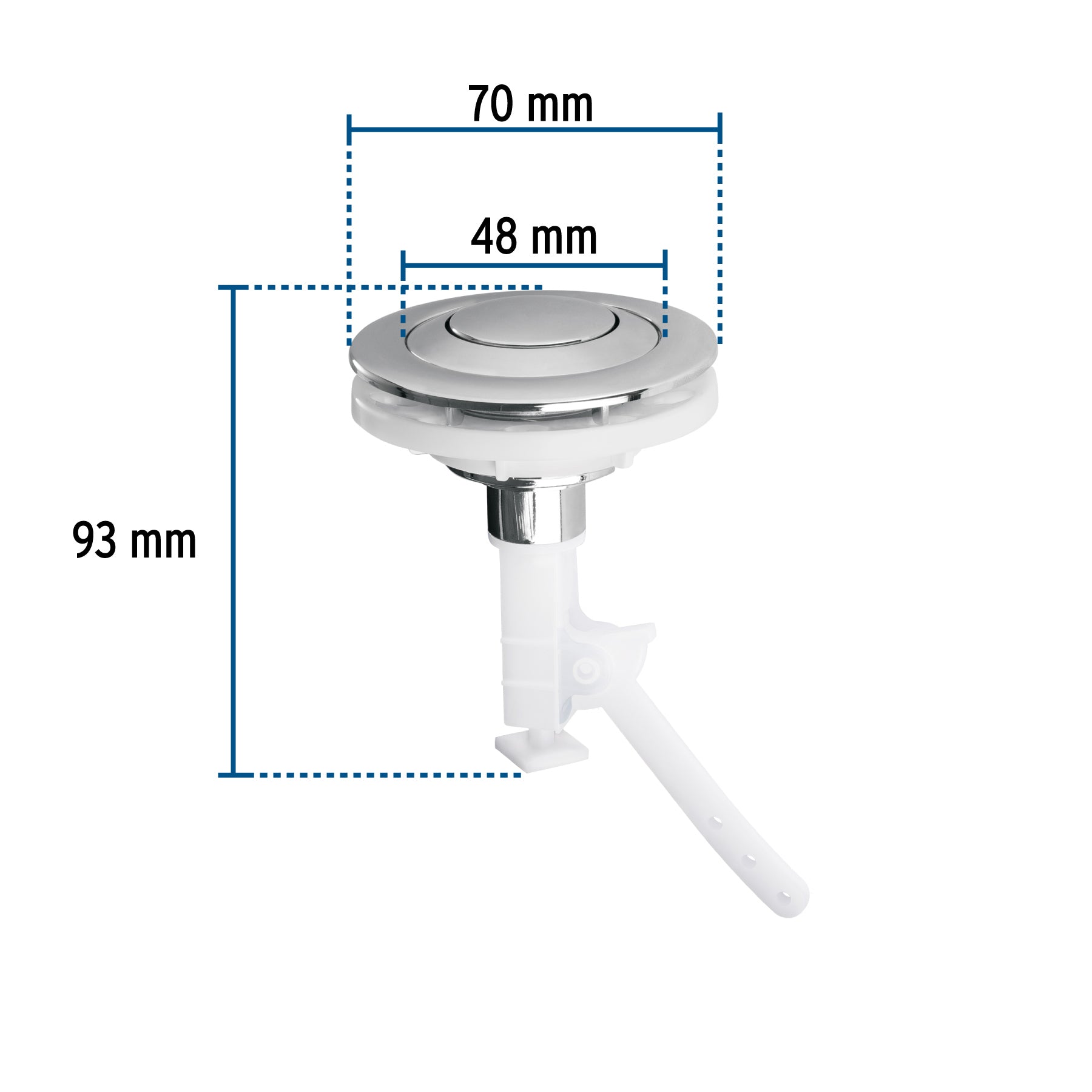 Botón superior universal p/válvula tradicional para WC,FOSET
