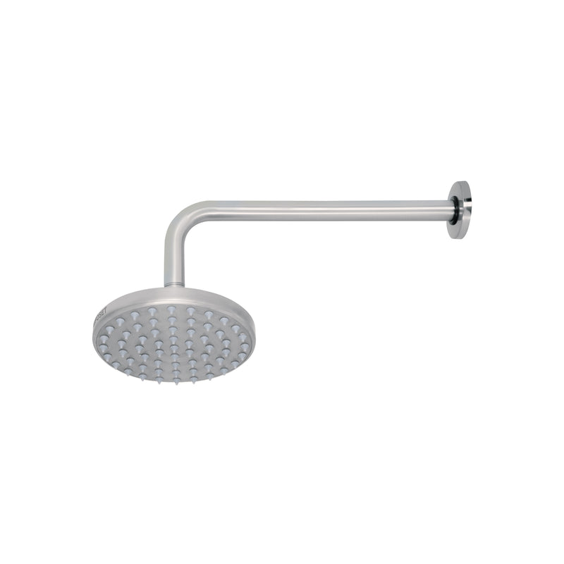 Regadera de latón, 6", con brazo, satinado, Element