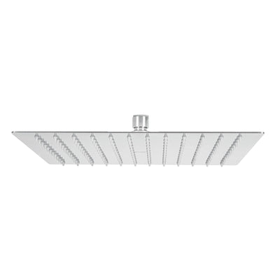 Regadera plato cuadrado 12" sin brazo, cromo, FOSET RIVIERA